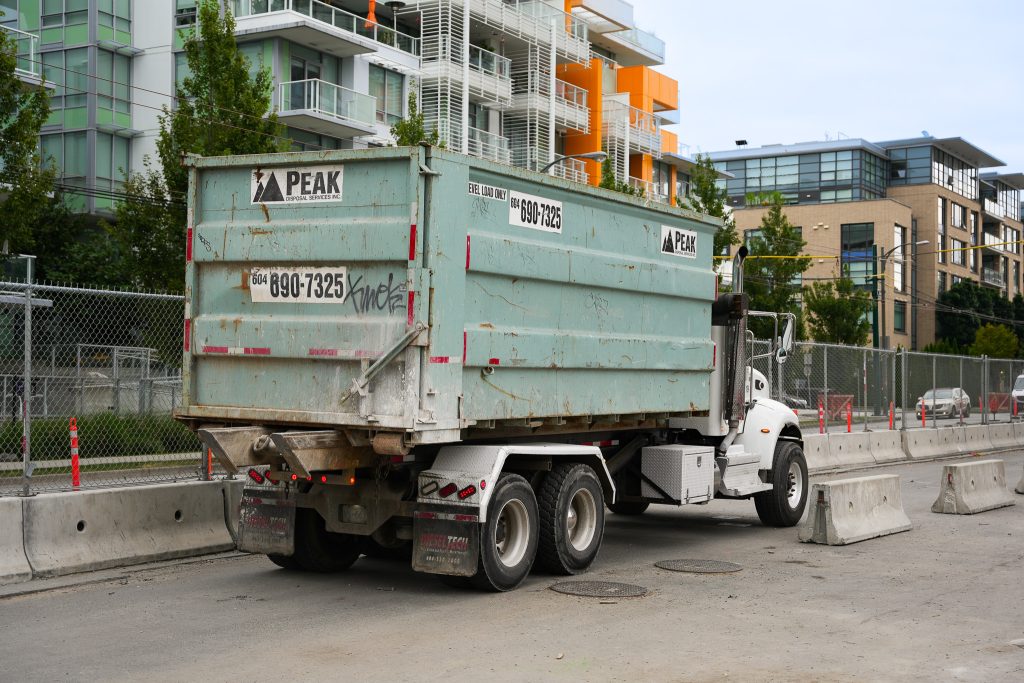 Vancouver Roofing Dumpster