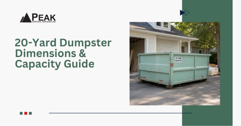 20-Yard Dumpster Dimensions & Capacity