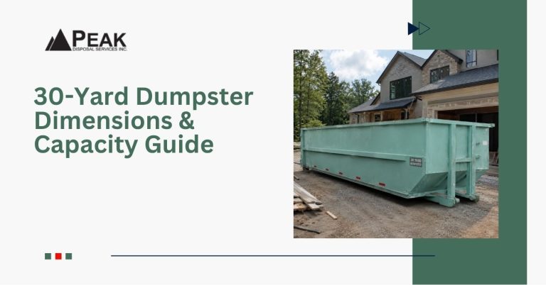 30-Yard Dumpster Dimensions & Capacity Guide
