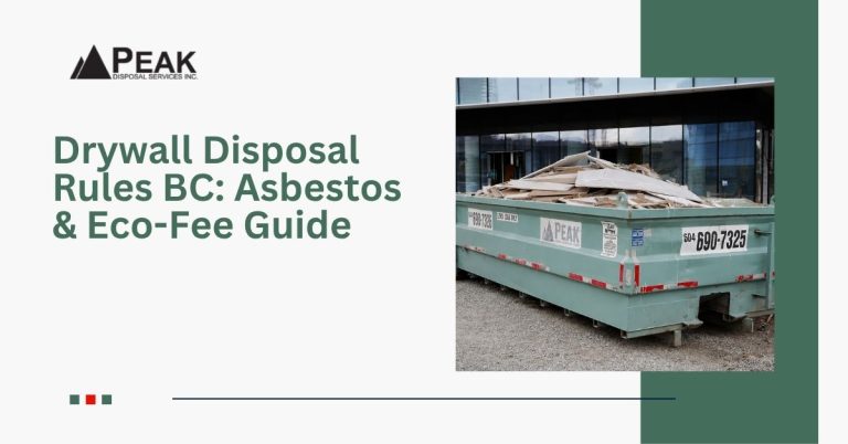 Drywall Disposal Rules BC: Asbestos & Eco-Fee Guide